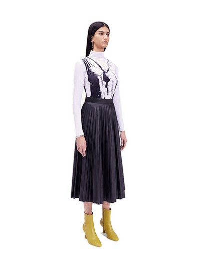 MM6 Black Skirt
