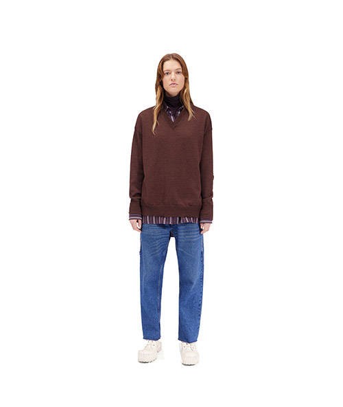 Brown Logo Pullover