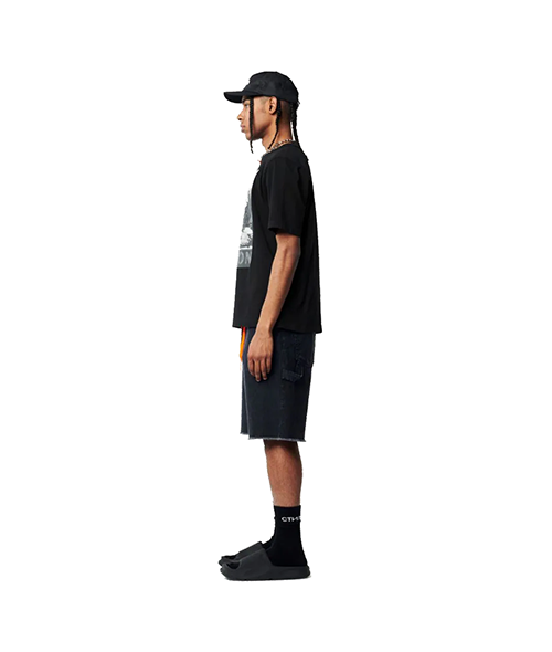 Halftone Heron SS Tee Black