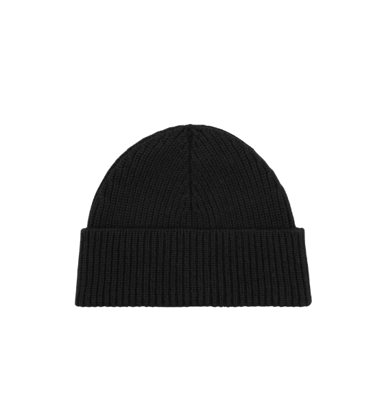 Black Ami De Coeur Merino Wool Knit Beanie