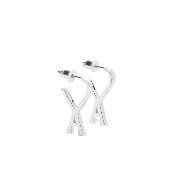 Silver Small Ami De Coeur Earrings