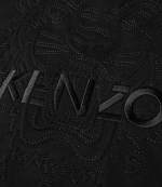 KENZO BLACK EMBOSSED TIGER HOODIE