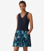 KENZO NAVY BLUE SLEEVELESS DRESS MIXED FA