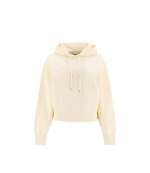 KENZO ECRU BOXY HOODIE FLOCKING TIGER