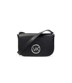 Samira Black Leather Crossbody