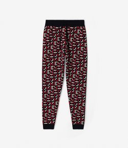 KENZO MEDIUM RED MONOGRAM JOGPANTS