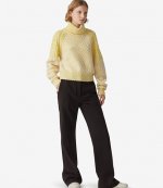 KENZO DARK BROWN SLIM FLAPE PANTS