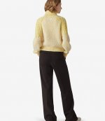 KENZO DARK BROWN SLIM FLAPE PANTS