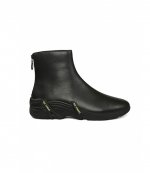 Raf Simons (Runner) Black Cylon Leather Ankle Boots