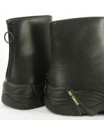 Raf Simons (Runner) Black Cylon Leather Ankle Boots